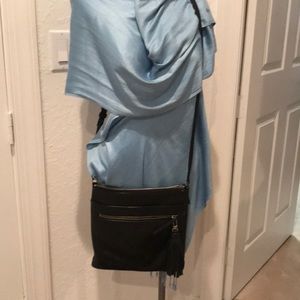 Black Halogen Cross Body Purse